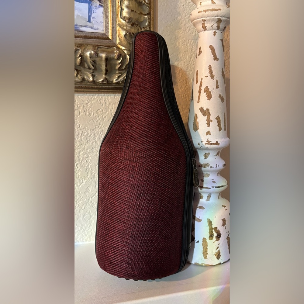 Elegant Burgundy Wine Bottle Holder